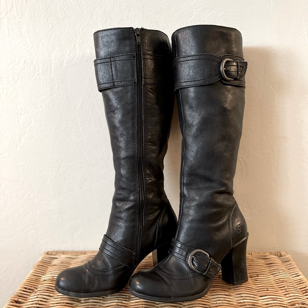 COPY - Vintage BORN Alika tall boots in black leather size 7